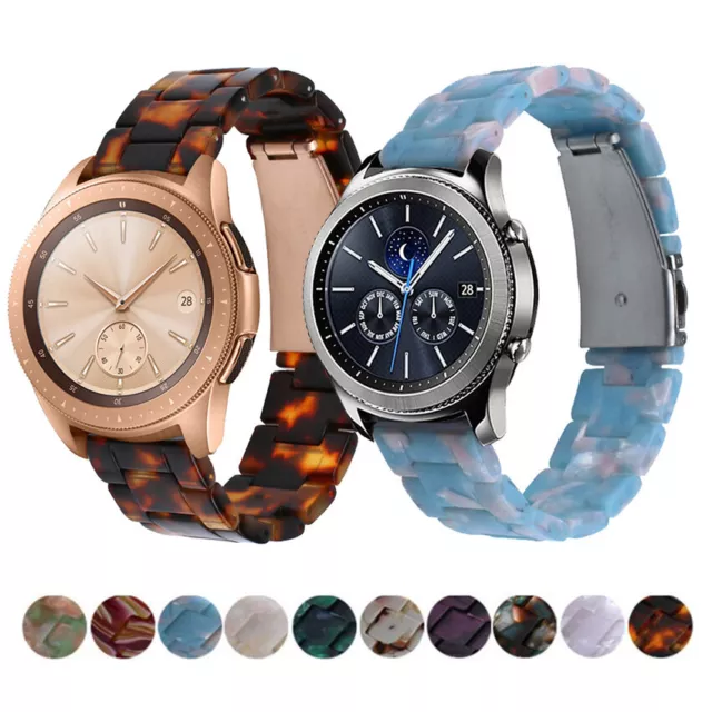 Resin Luxury Accessories For Samsung Galaxy Watch 20mm 22mm Band Link Strap Loop