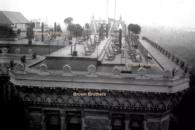 1910s Roof Gardens Stunning Views Fresh Air Playground Glass Camera Negatives #1