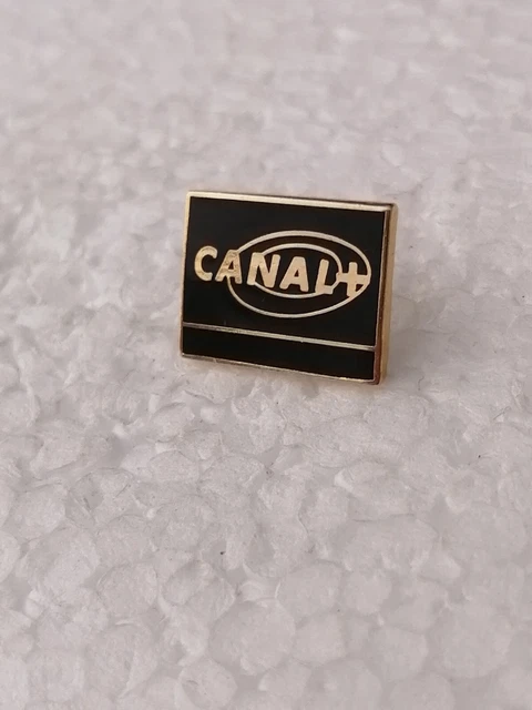 Pin's Canal+ Bleu Clair - Logo Télévision, émission - Rare, Laiton