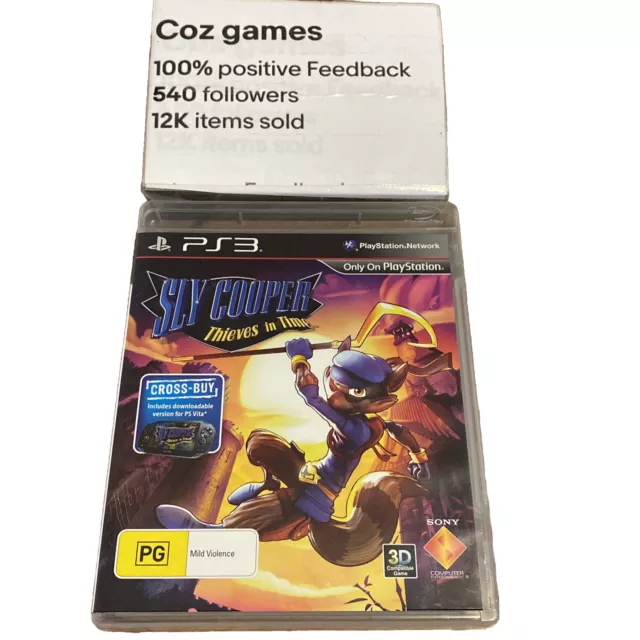 Sly Cooper: Thieves in Time (Sony PlayStation 3/PS3) Game CD+Case No Manual  VGC