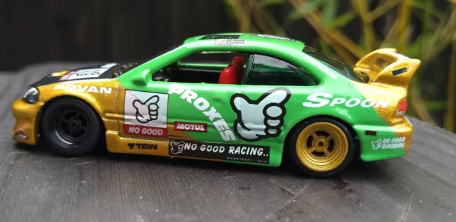 CIVIC Si SPOON by Hot Wheels Modified Real Riders   1:64