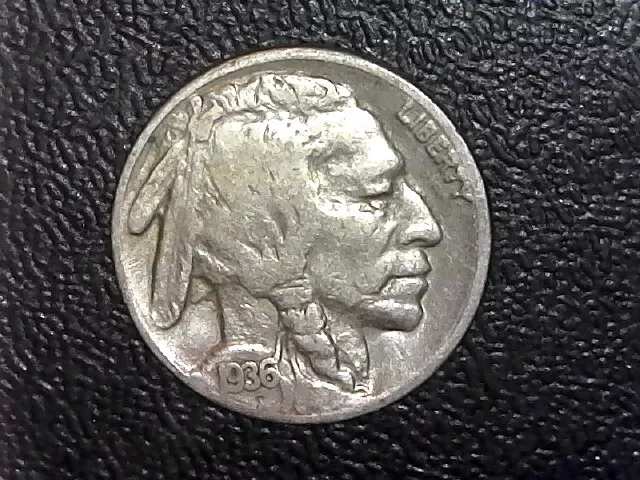 1936 USA 5 Cent Coin Buffalo Nickel