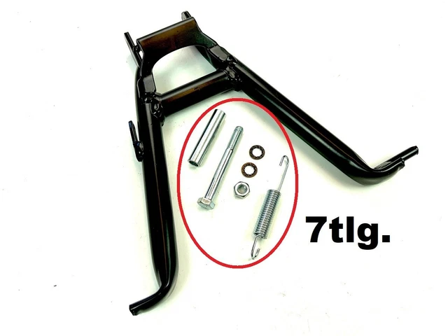 Hauptständer Set Für Hercules Prima - Schwarz Komplett Mit Feder