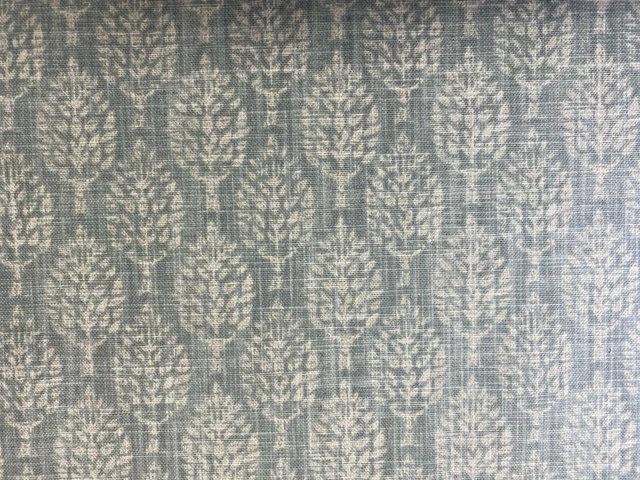 Kemble  Elm  Chambray Blue Cotton 140cm Wide Curtain/Craft Fabric