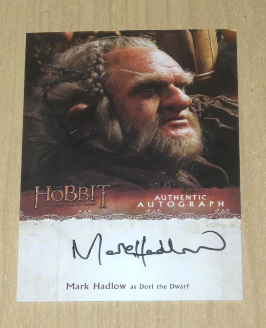 2015 Cryptozoic Hobbit Desolation Smaug autograph Mark Hadlow as Dori