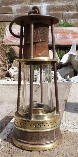 Original Miners Lamp Colliery Pit in good condition unusual one