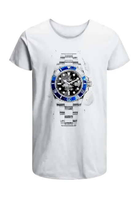 T-Shirt Rolex stampa lusso Uomo Abbigliamento 100% Cotone Taglia S>XXL