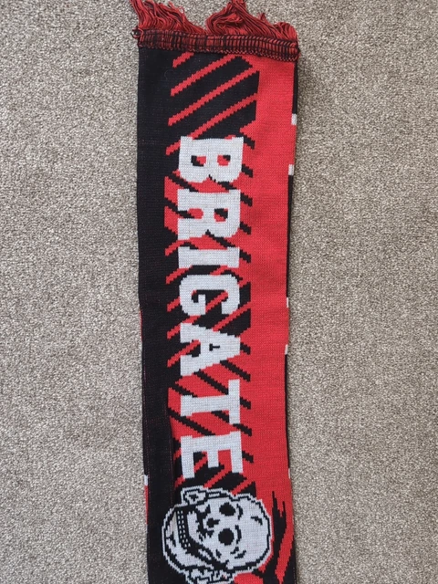 Écharpe Supporter Milan - Brigate Rossonere - Années 90 - Style Soie - Ultras