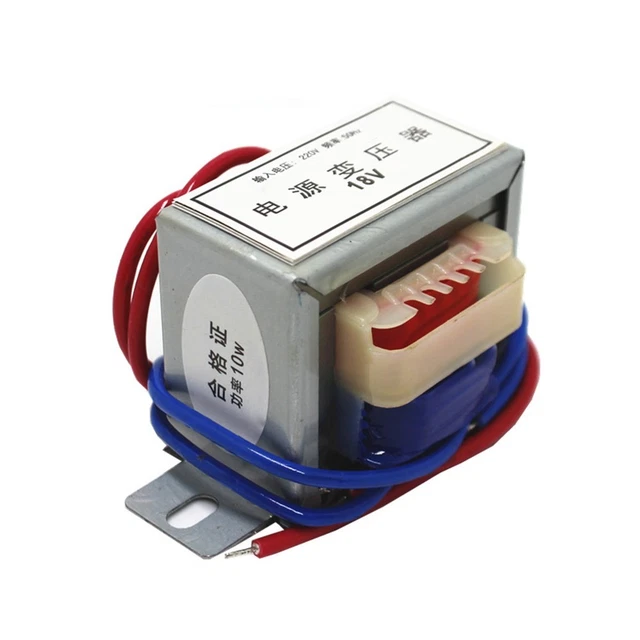 Transformateur De Puissance EI48 - Convertit 220V AC En 15V Ou 18V, Modèle Haute Performance Avec Isolation