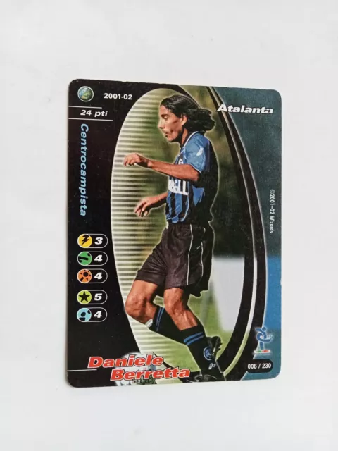 card FOOTBALL CHAMPIONS WIZARDS 2001-02 numero 6/230 ATALANTA D. BERRETTA