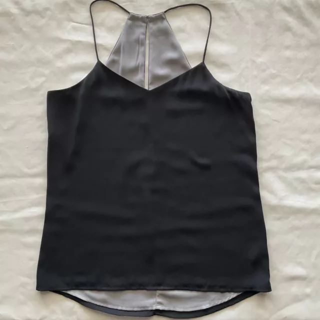 Express Barcelona Reversible Cami XS Black Gray V-Neck Racerback Tank Top