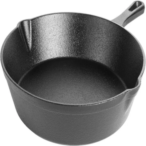Lodge L12SK3 Pre-Seasoned Skillet with Handle, 13-1/4 in Dia, Iron, Black