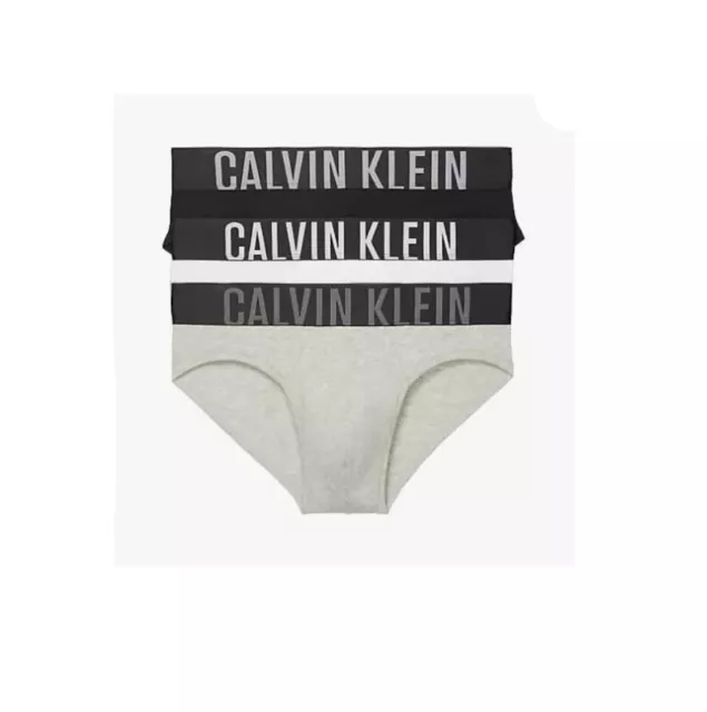 Calvin Klein Mens Underwear Hip Briefs 3 Pack Intense Power Cotton Stretch NEW 2