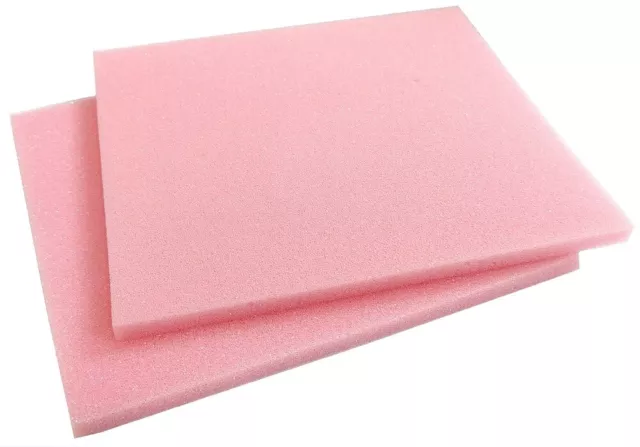 2x ESD PU Foam 6 3/32inx5 1/2inx0 5/16in Antistatic Soft Smooth Lage Mat