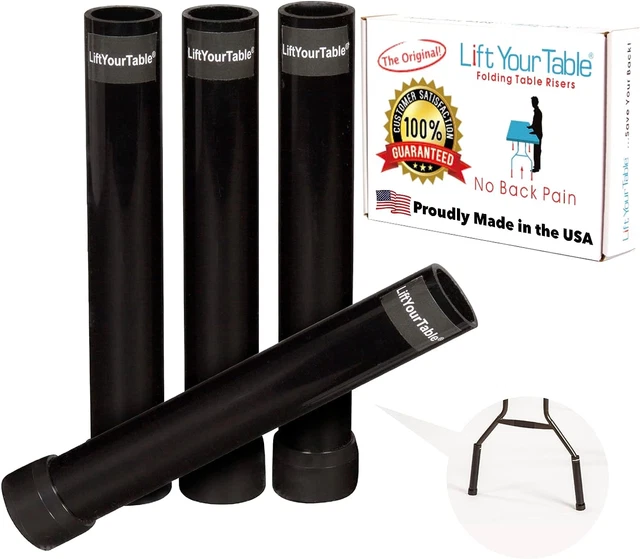 ® Folding Table Risers - Counter Height (Original Foot) - Made in the USA, Durab