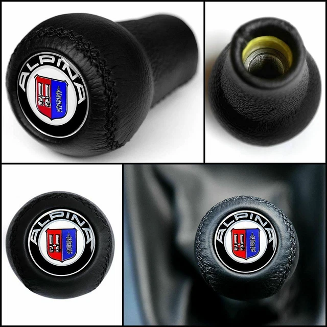 LEATHER GEAR SHIFT KNOB SCREW ON FOR BMW ALPINA E10 E12 E9 E3 2002