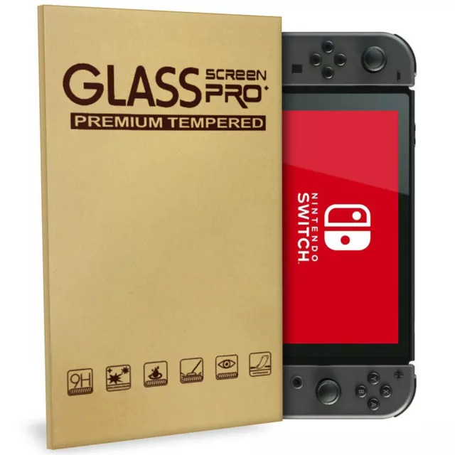 Véritable Trempé Verre Écran Protection Pro Housse Pour Nintendo Interrupteur