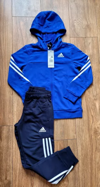 Adidas Junior Boys Tracksuit Kids 7-16 Years RRP £55 Blue