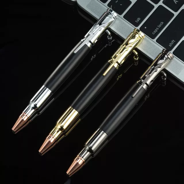 Metall Kugelschreiber mit Persönlicher Gravur Patrone Gewehr Pistole Geschenk