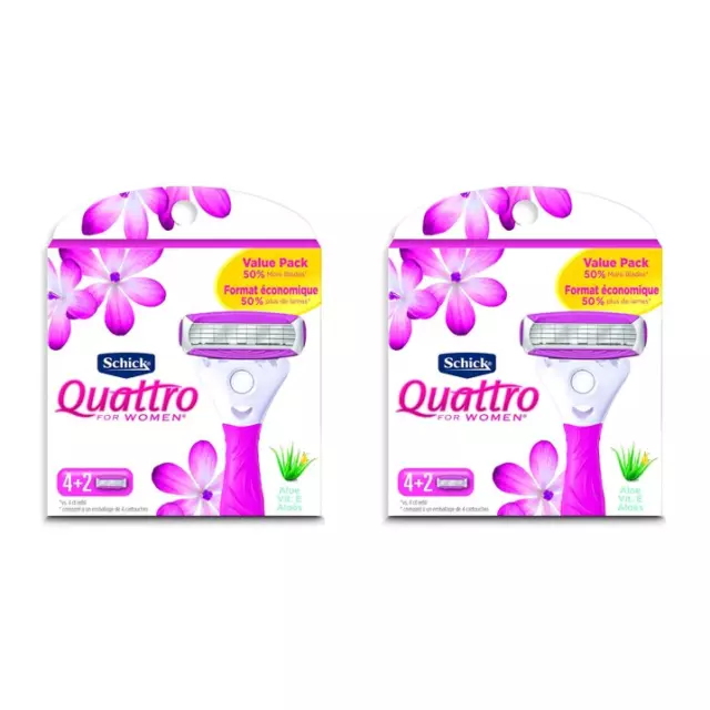 Schick Quattro for Women Ultra Smooth Razor Blade Refills - 12 Cartridges