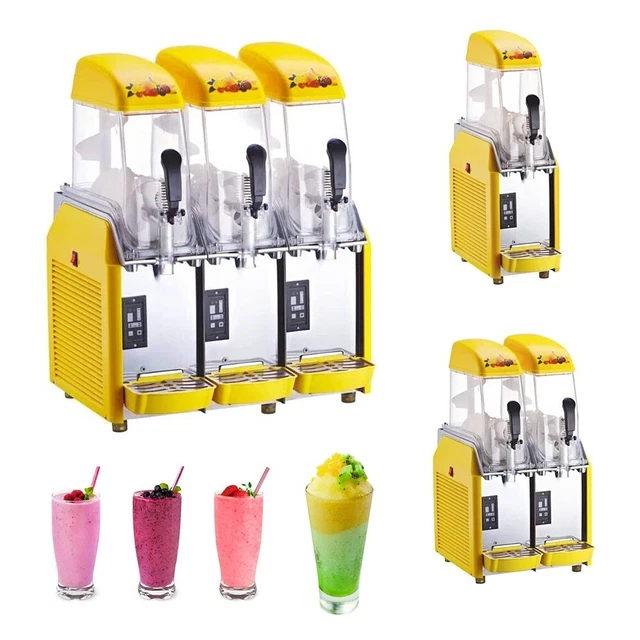 3X12L Commercial Slushie Machine Frozen Drink Slush Ice Slushy Maker Smoothie