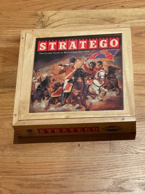 STRATEGO Board Game NOSTALGIA EDITION series Wooden Wood BOX Milton Bradley 2002