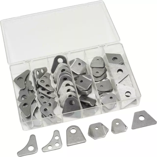 Steel Roll Cage Tubing Weld Gusset Plate/Chassis Tab Kit 60 Pieces Weldments