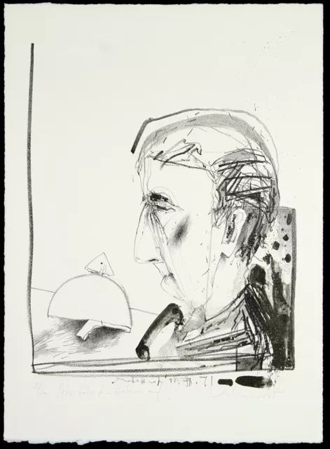 Kunst in der DDR, 1985. Lithographie Steffen VOLMER (*1955 D) handsigniert