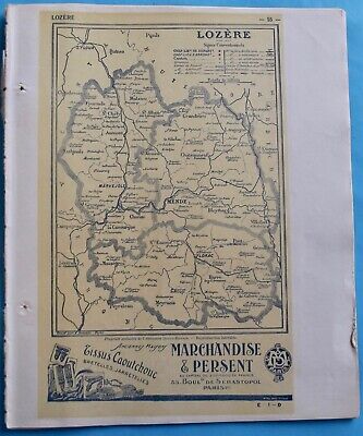 Atlas Atlas Del Bottin 1946 Cartolina Antica Geografia Francia Dép Caro E Corrèze 