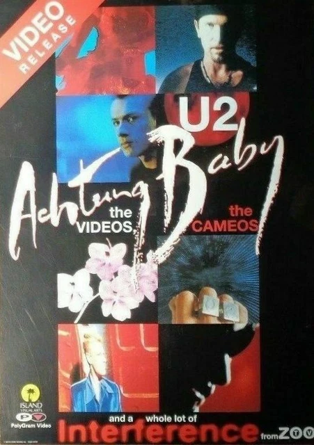 U2 : Achtung Baby The Videos Rare original 1992 UK promo poster