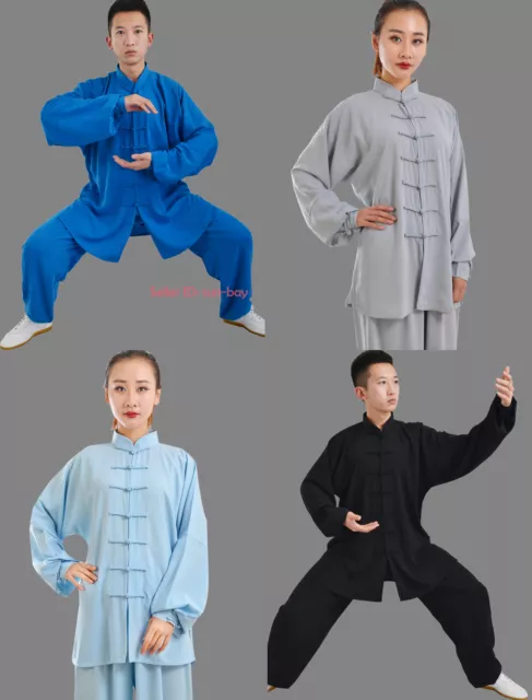 Cotton Silk Martial Arts Wushu Tai Chi Yoga Sets Wing Chun Kung Fu Suit Uniform