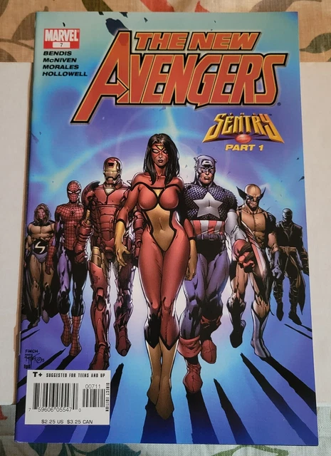 MARVEL COMICS THE NEW AVENGERS #7 - 1st appearance of the ILLUMINATI  VF-NM 2005