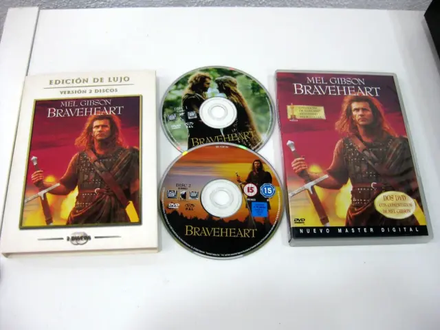 Braveheart DVD Mel Gibson Sophie Marceau Patrick Mcgoohan-Edicion De Lusso 2DVD