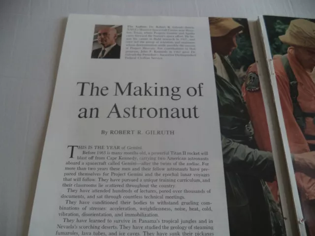 The making of an Astronaut   vintage magazine article 2