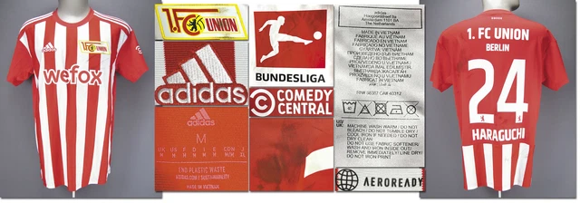 match worn shirt Spielertrikot 1. FC Union Berlin 2022/23 Genki Haraguchi Adidas