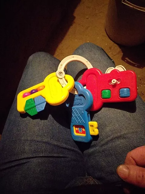 ANCIEN TROUSSEAU DE CLEFS HOCHET BEBE  FISHER PRICE de  1994