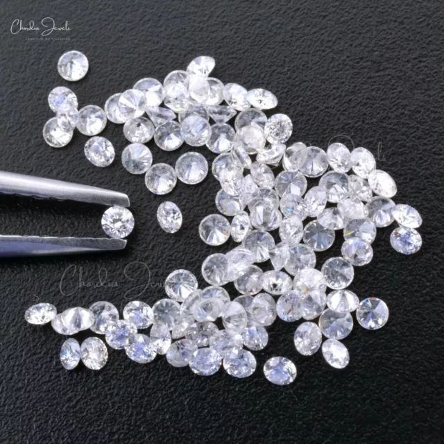 1.1mm-1.5mm Véritable Diamant Blanc Naturel I1-I2/GH Clarté Ronde Avril...