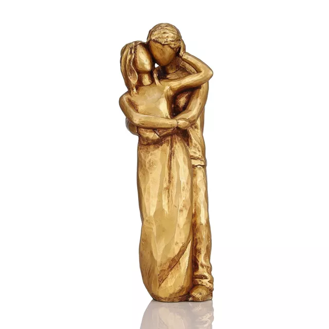 Couple Statue Modèle pour Décoration Et Cadeau Usages Maison Décor Doré
