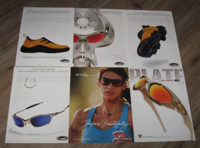 Oakley ADs Sunglasses original magazine clippings pages PHOTO advertisements