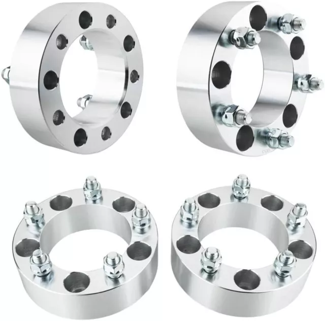 5x5.5 Wheel Spacers 2" Inch 1/2x20 Fits Ford Bronco Dodge RAM 87.1 CB 1/2" 4pc