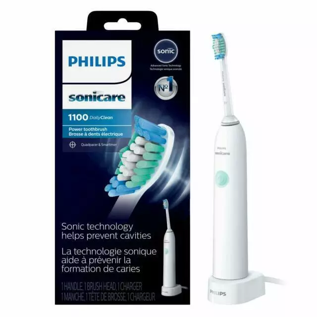 Cepillo de dientes eléctrico recargable Philips Sonicare DailyClean 1100 HX341104 -...