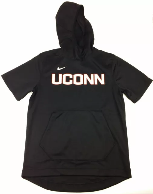 Nike UCONN Spotlight Short Sleeve Pullover Hoodie Men's M Basketball AT5406 $50
