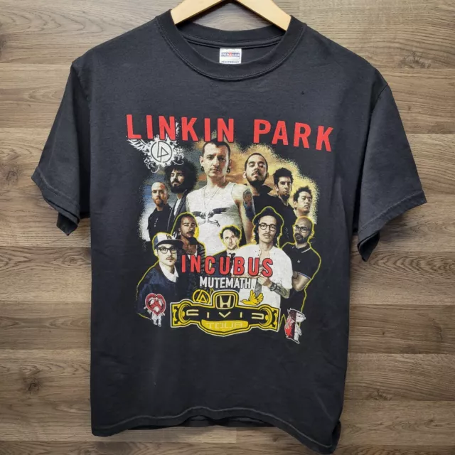 Vintage Linkin Park Incubus Civic Tour Shirt 2012 Size Large Band T Shirt NICE