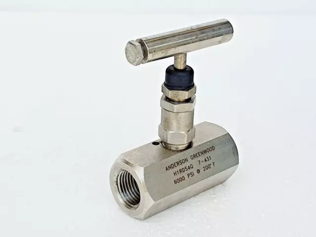 ANDERSON GREENWOOD H1RDS4Q Vanne Aiguille 1.3cm Npt , 6000 Psi, 316 Ss Neuf