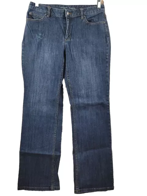 Liz Claiborne Bootcut Jeans Women's Size 10 Blue 5-Pocket Mid Rise See Pictures