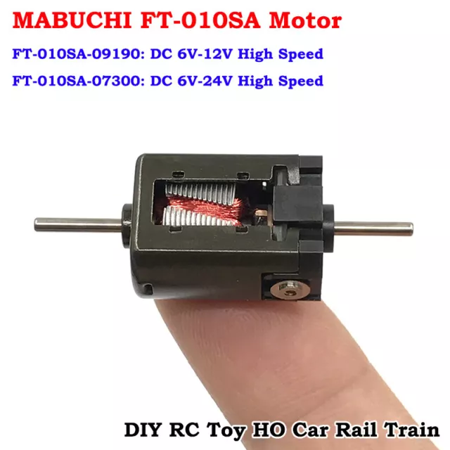 DC 6V 9V 12V 24V High Speed Dual Shaft Micro Mini Motor Engine RC Car Rail Train