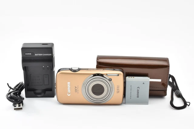 CANON IXY DIGITAL L Brown Compact Digital Camera Tested Working
