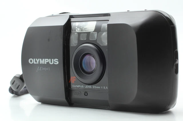 LCD Works NEAR MINT+3 Olympus mju Infinity Stylus Black 35mm Point & Shoot JAPAN