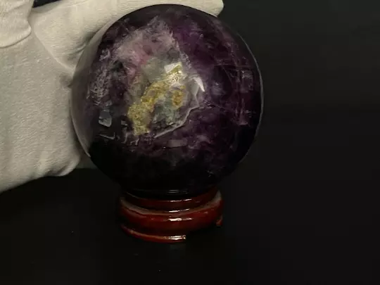 Beautiful Fluorite Quartz Sphere Ball for Healing and energy and power 3