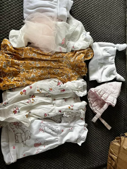 job lot 0.3 months baby girl clothes